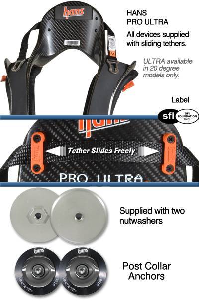 Stilo HANS ZERO Device - 30 Degree - SFI - Quick Click - Medium